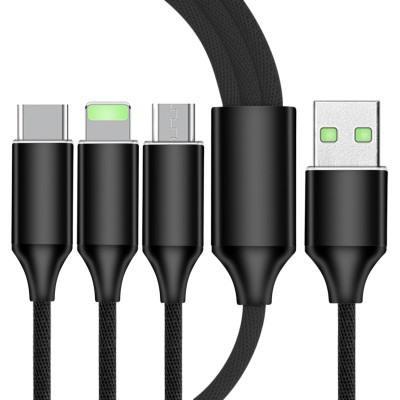 LOGO發(fā)光一拖三數(shù)據(jù)線系列 LOGO發(fā)光一拖三數(shù)據(jù)線系列